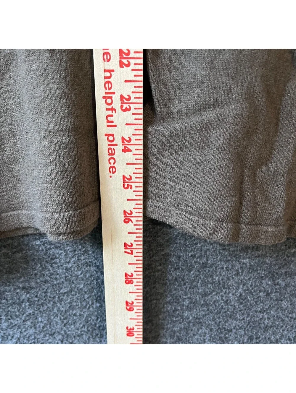 Men’s The North Face 1/4 Zip Wool Blend Sweater Brown Heathered A72H